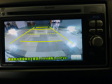 バックカメラの画像です。ガイドラインがスムースな車庫入れをサポートいたします。車庫入れの安心感がアップしますね。