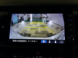 バックカメラの画像です。ガイドラインがスムースな車庫入れをサポートいたします!車庫入れの安心感がアップしますね☆