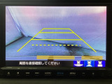 バックでの車庫入れも安心です! リアカメラが付いているバックモニター付のナビを装備しております。操作線もついており距離感も画面から確認できます。