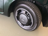 純正14インチスチールホイール+フルホイールカバー