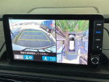 マルチビューカメラを搭載!これがあれば、前後左右も安心ですね。縦列駐車も見通しの悪い交差点も安心です!安全の為目視での確認もお願い致します。