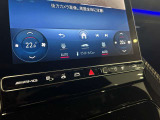 ステアリングボタンは、使いやすいデザインでございます。ステアリング付近のレバーや、ステアリングボタンで追従機能の操作も可能でございます。