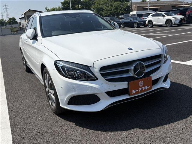 Cクラスワゴン C200 アバンギャルド 禁煙車 黒ハーフ革シート 純正ナビ