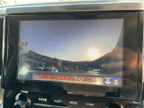 〔バックカメラ〕ナビゲーションにこのように映ります。見えずらい真後ろもこれで安心ですよ!
