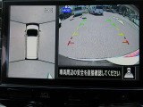 車の真上から見下ろしたような360度視界の良い『アラウンドビューモニター』です♪♪ 苦手な狭い駐車場、暗い所でも確認ができてとっても安心です♪♪