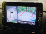 【アラウンドビューモニター】専用のカメラにより、上から見下ろしたような視点で360度クルマの周囲を確認することができます☆死角部分も確認しやすく、狭い場所での切り返しや駐車もスムーズに行えます。