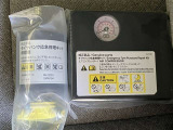 パンク修理キット付きです。もしもの時でも安心です。