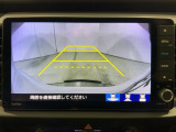 リアカメラ付で、後方をナビ画面で確認。車庫入れも安心です。もちろん、バックギアと連動しています。
