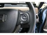 Hondaセンシングの機能のひとつ、アダプティブクルーズコントロール付!アクセルから足を離しても設定したスピードと前車との車間を保ち走行してくれます!車線維持もアシスト☆高速道路で疲労軽減ですね☆