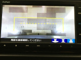 バックカメラの画像です。ガイドラインがスムースな車庫入れをサポートいたします。車庫入れの安心感がアップしますね。
