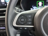 ステアリングスイッチ付き。前方から目を離すことなく操作することが可能です。