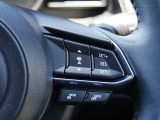 前走車両の速度に合せて、自車の速度を調整できる「MRCC(マツダレーダークルーズコントロール)」を装備しています。