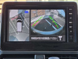 アラウンドビューモニター。上空から見下ろしているような映像で、スムースな駐車をサポートします。