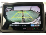 バックカメラを搭載しておりガイドラインも表示されますので車庫入れも安心ですね♪