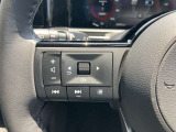 ハンドル左にオーディオスイッチ、右にオートクルーズコントロール搭載。高速道路等の長距離運転でドライバーの負担を軽減します。