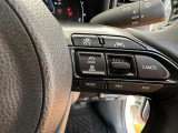 ステアリングスイッチ付き。前方から目を離すことなく操作することが可能です。