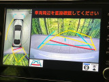 【パノラミックビューモニター】専用のカメラにより、上から見下ろしたような視点で360度クルマの周囲を確認することができます☆死角部分も確認しやすく、狭い場所での切り返しや駐車もスムーズに行えます。