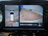 まるでお車を真上から見下ろしたかのような映像をナビに映し出してくれますので狭い駐車場でも周囲を確認する事が出来ますので非常に安心です♪