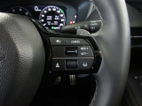 ハンドル右側にはクルーズコントロールのスイッチが装備され、運転中の操作も安心して行えます。