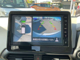 アラウンドビューモニターは車の全方位をカメラで映しだして障害物や人を確認、周りの状況を確認しながら安全に駐車できる便利な装備になります。
