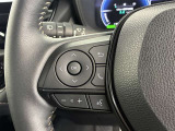 ステアリングスイッチ付き。前方から目を離すことなく操作することが可能です。