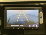 バックでの車庫入れも安心です! リアカメラが付いているバックモニター付のナビを装備しております。操作線もついており距離感も画面から確認できます。