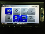 1セグテレビ搭載。DVD・CD再生、SDカード、USB入力、Bluetoothオーディオに対応しています。