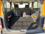 シートを倒せばフラットに!大きな荷物も楽々、夢が広がります。Flat when folded! Easy for big cargo, expands your dreams.