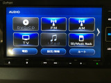 フルセグテレビ搭載。DVD・CD再生・SDカードにも対応しています。