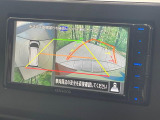 【マルチアラウンドモニター】専用のカメラにより、上から見下ろしたような視点で360度クルマの周囲を確認することができます☆死角部分も確認しやすく、狭い場所での切り返しや駐車もスムーズに行えます。