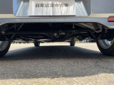 真後ろから見た下回りです