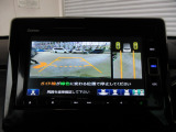 バックカメラの画像です。ガイドラインがスムースな車庫入れをサポートいたします!車庫入れの安心感がアップしますね☆