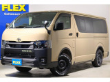 【厳選中古】ハイエースバン アースカラー ベージュ ディーゼル4WD 9インチフローティングナビ ブラックエディション オフロードスタイル☆