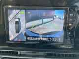 アラウンドビューモニター 駐車場での車庫入れや狭い道路での走行にカメラで確認が出来るので安心です。