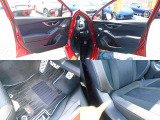 内装カラーはブラック&シルバー!!ご納車後に無いと困る『フロアマット』もしっかり装備!!内装で気になる箇所は運転席右淵の軽微な擦れ!!ご遠方にお住まい等で現車確認出来ない方は要チェックです!!!
