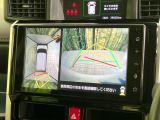 【パノラミックビューモニター】専用のカメラにより、上から見下ろしたような視点で360度クルマの周囲を確認することができます☆縦列駐車や幅寄せ時に活躍してくれます♪