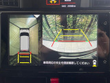 【パノラマモニター】専用のカメラにより、上から見下ろしたような視点で360度クルマの周囲を確認することができます☆死角部分も確認しやすく、狭い場所での切り返しや駐車もスムーズに行えます。