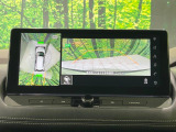 【アラウンドビューモニター】専用のカメラにより、上から見下ろしたような視点で360度クルマの周囲を確認することができます☆死角部分も確認しやすく、狭い場所での切り返しや駐車もスムーズに行えます。