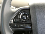 ステアリングスイッチ付き。前方から目を離すことなく操作することが可能です。