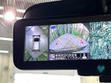 【アラウンドビューモニター】専用のカメラにより、上から見下ろしたような視点で360度クルマの周囲を確認することができます☆死角部分も確認しやすく、狭い場所での切り返しや駐車もスムーズに行えます。