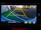 ガイドライン付きバックカメラを装備しているので、慣れない場所での車庫入れも安心です。