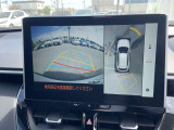 〔バックカメラ〕ナビゲーションにこのように映ります。見えずらい真後ろもこれで安心ですよ!