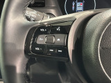 ステアリングにオーディオ操作スイッチが付いています。オーディオ画面に直接タッチしなくても操作が出来ますので、運転に集中できます。