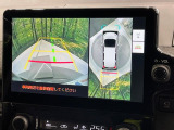 【パノラミックビューモニター】専用のカメラにより、上から見下ろしたような視点で360度クルマの周囲を確認することができます☆死角部分も確認しやすく、狭い場所での切り返しや駐車もスムーズに行えます。