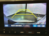 リバースギアに入れるだけで後方の表示へ切り替わります。夜間や雨の日の駐車も楽になりますよ。