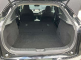 後席を全て倒して、荷物専用のスペースにした状態です。これなら長いものも積めますし、ご旅行や趣味に活用できますね。