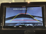 リバースギアに入れるだけで後方の表示へ切り替わります。夜間や雨の日の駐車も楽になりますよ。