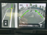 アラウンドビューモニターです。上空からお車の周りを見る感覚で表示されますので、車庫入れも簡単