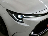 LEDヘッドライトです。デザイン性がよくとても明るいので、夜間の走行や悪天候でも安心です。しかも長寿命!