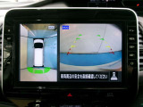 アラウンドモニター 白線や駐車車両をナビ及びルームミラーに表示 駐車している車両との位置関係も一目で分かって安心です